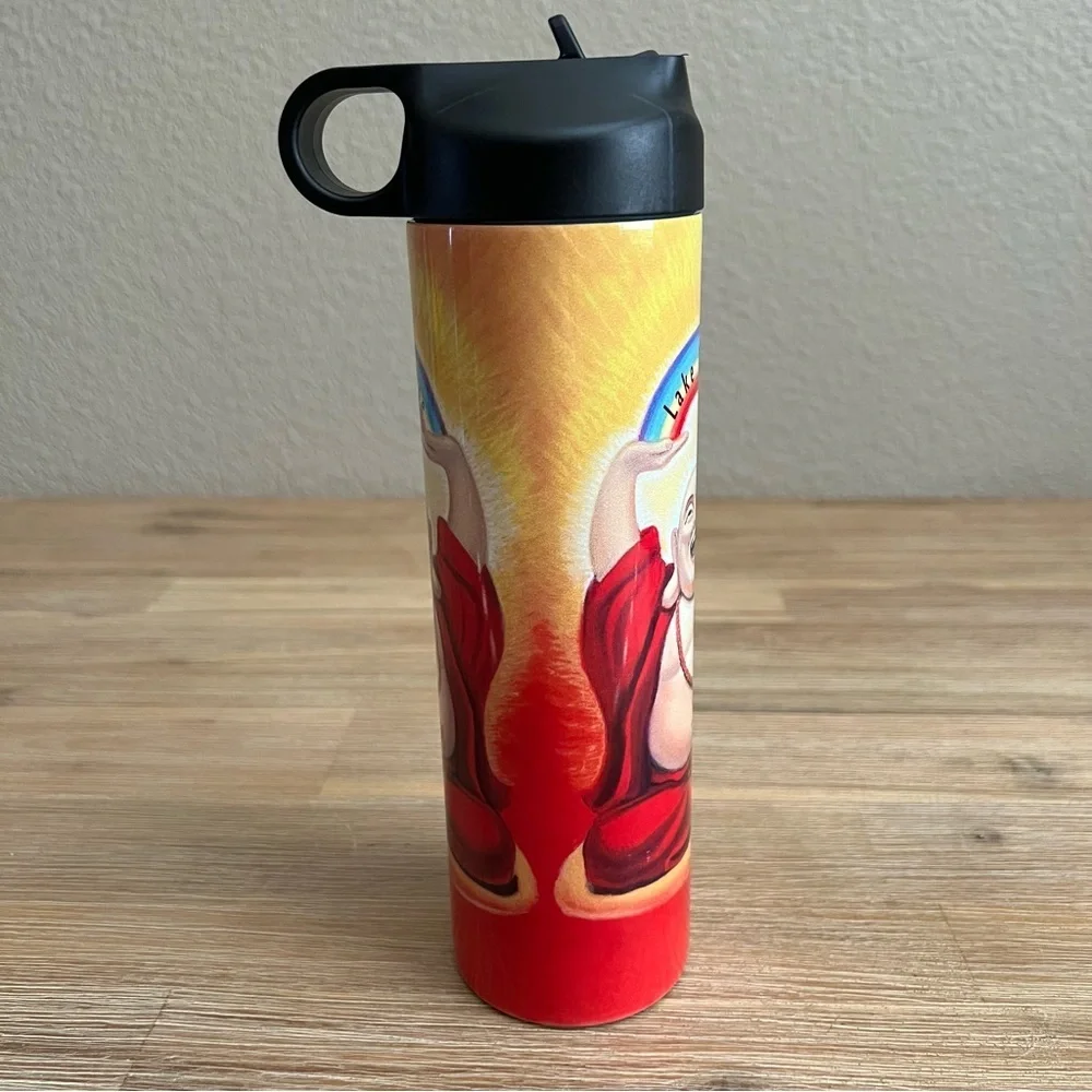 Lake Tahoe Laughing Buddha Travel Tumbler Souvenir – Colorful Design, 16 oz - Picture 6 of 9